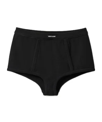Ribbed Knit Boxer Shorts