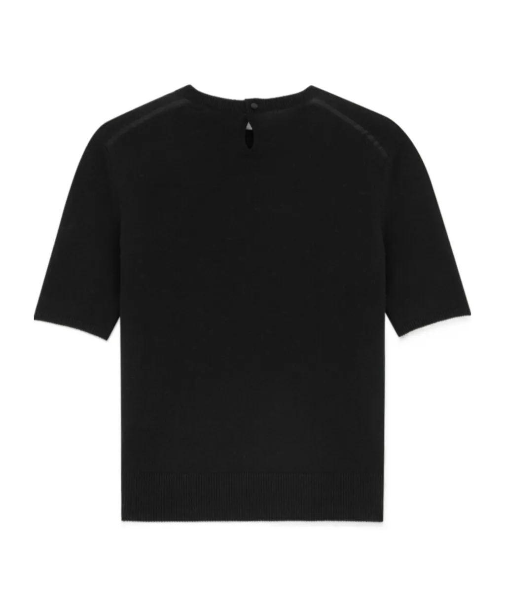 Saint Laurent Crewneck Knitted T-Shirt