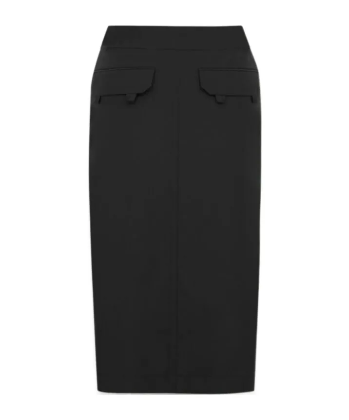 Saint Laurent Front Slit Pencil Skirt