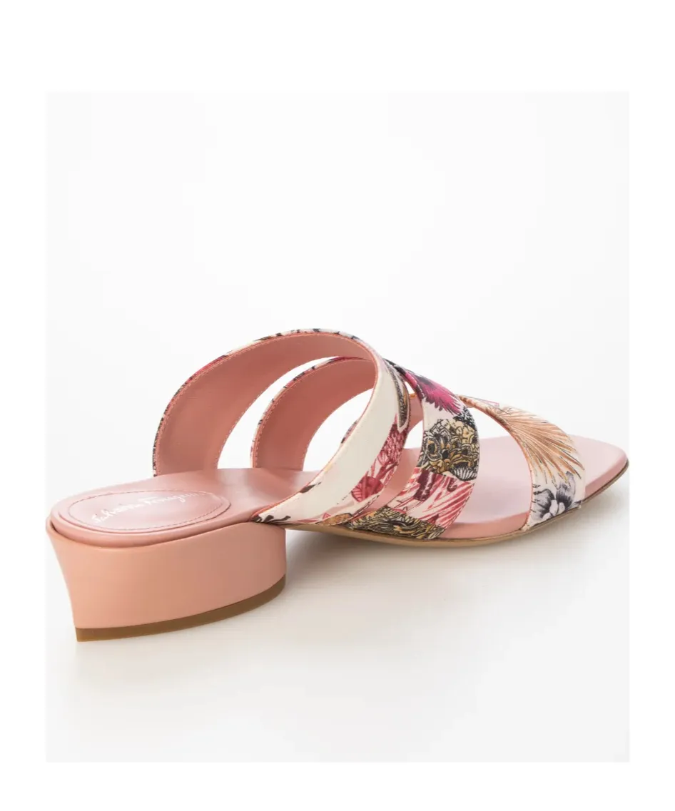 Flower High-Heeled Slippers