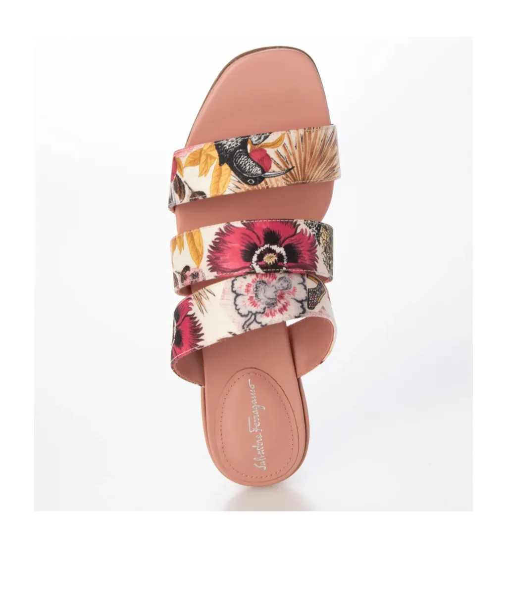 Flower High-Heeled Slippers