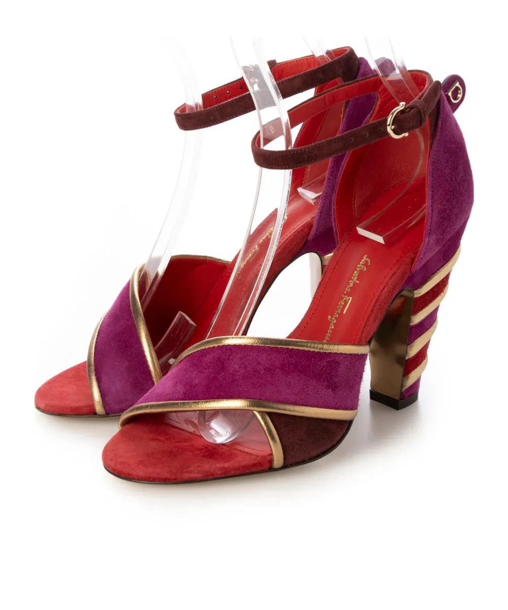 Logo Details High-Heeled Sandals
