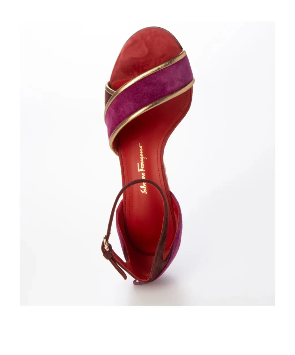 Logo Details High-Heeled Sandals