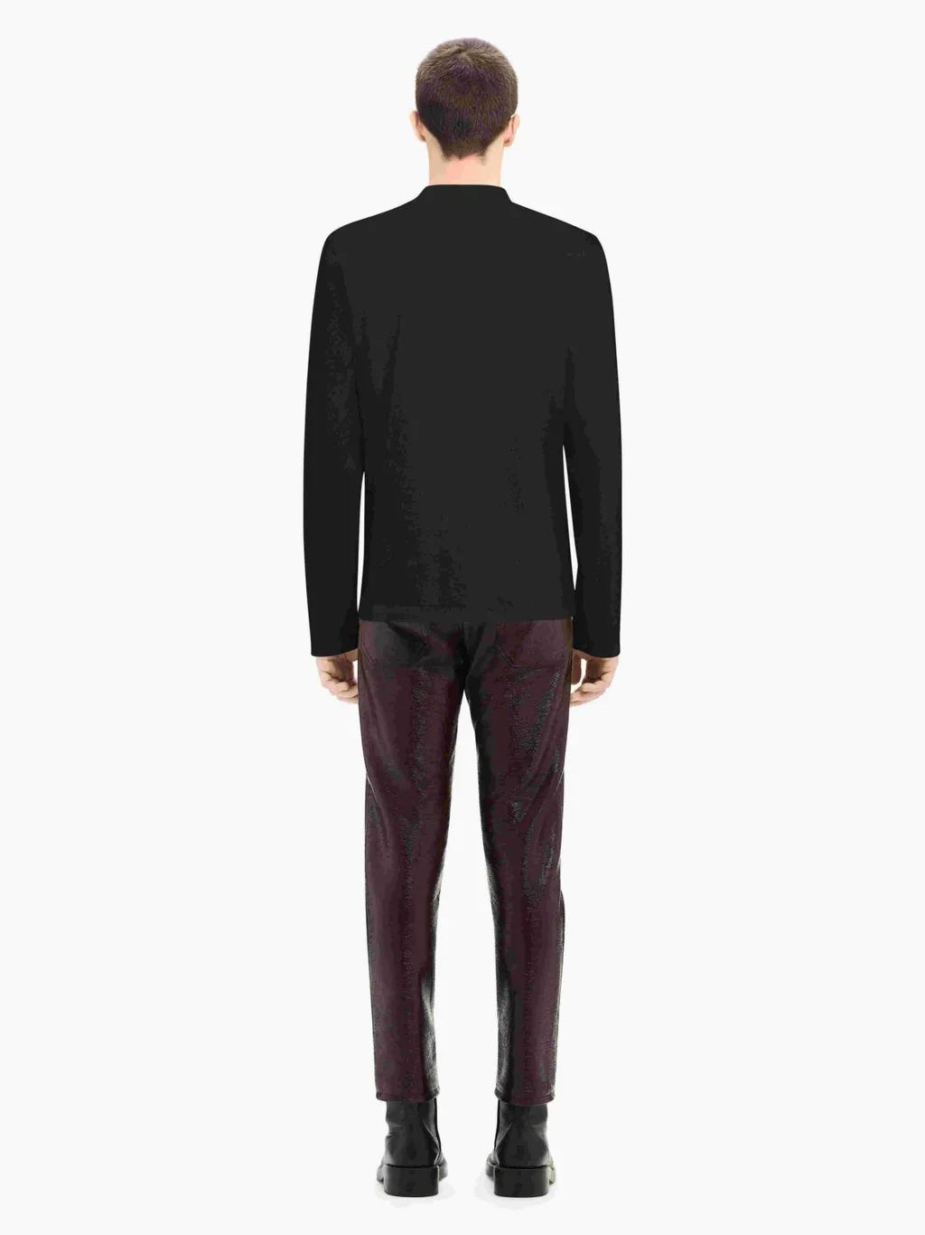 CourrÈGes Logo Embroidered Long-Sleeve T-Shirt