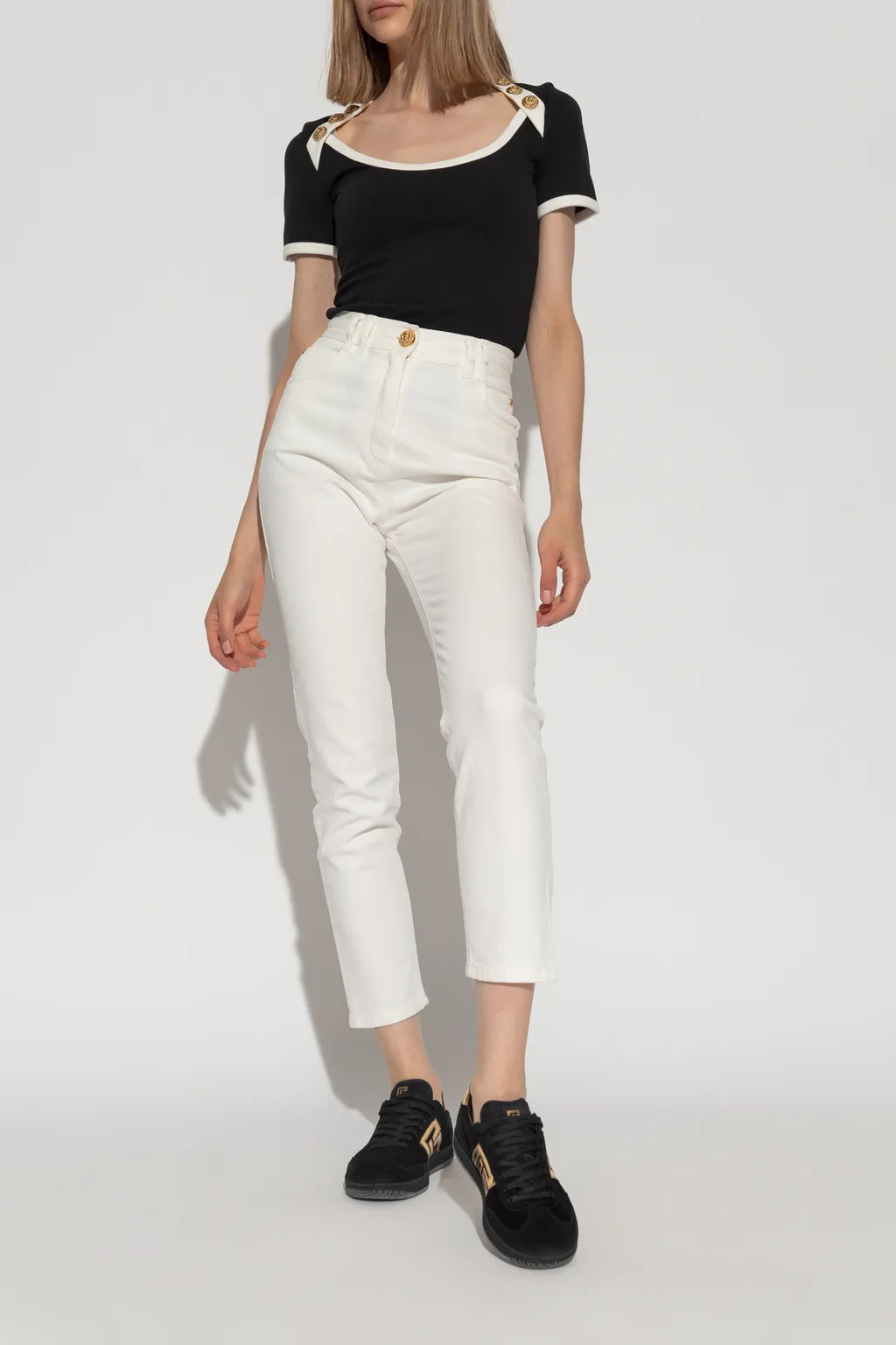 Lace-Up Low-Cut Sneakers