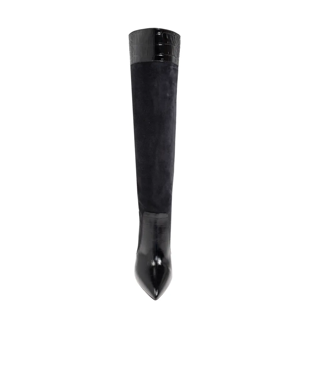 Paris Texas Embossed Point-Toe Stiletto Boots