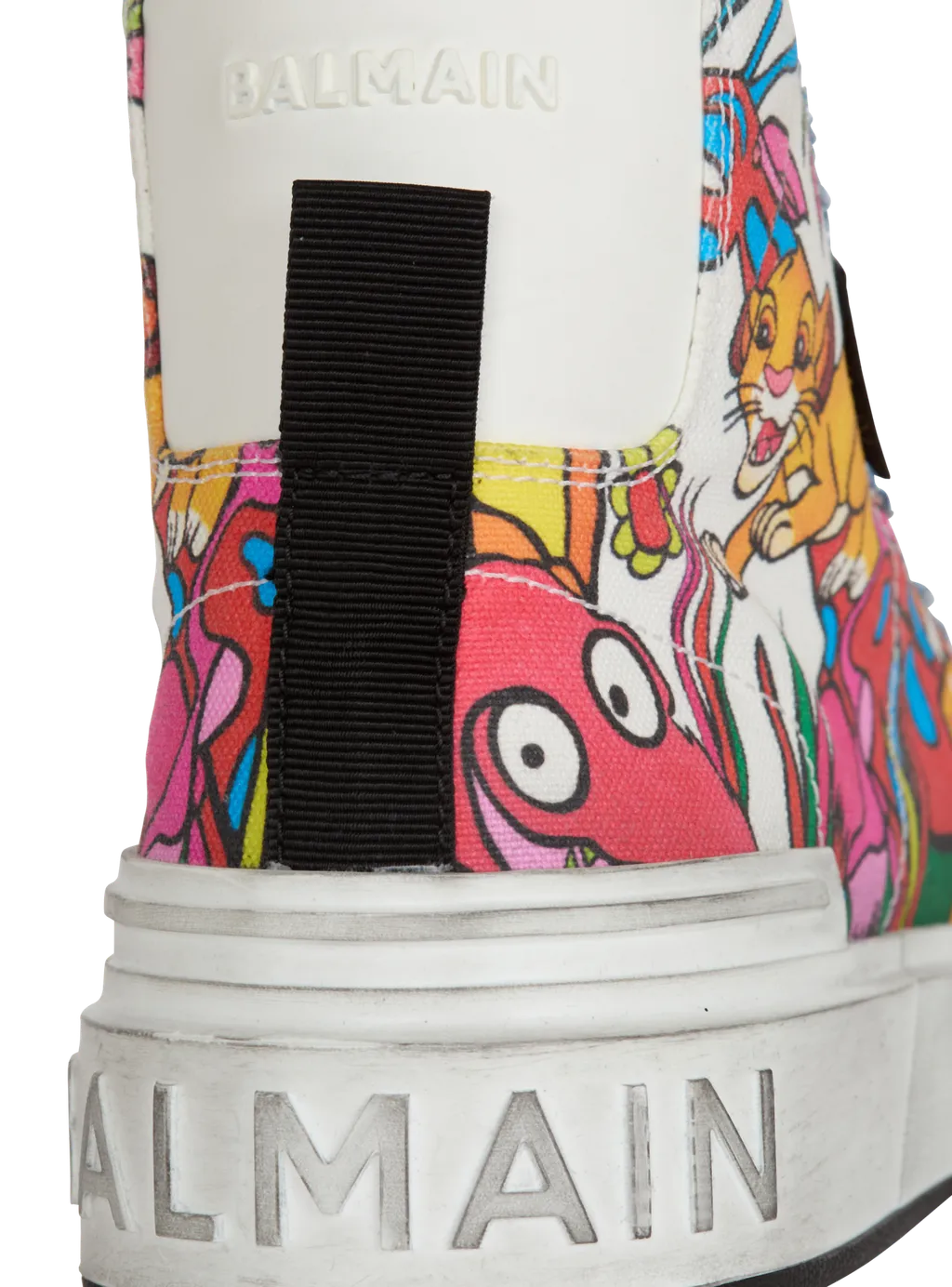 Balmain X Disney B-Court High-Top Sneakers