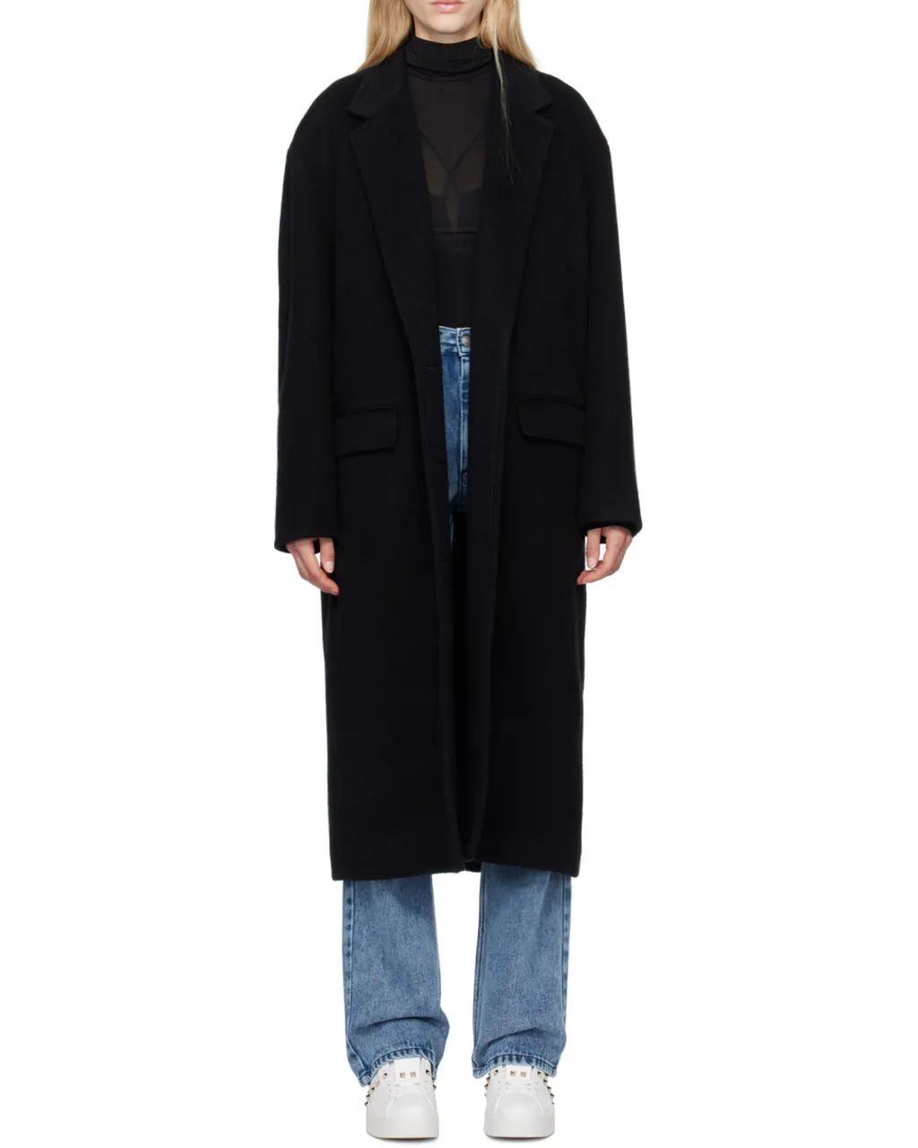 Isabel Marant Efezia Single-Breasted Straight Hem Coat