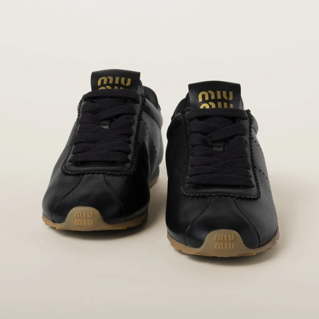 Miu Miu Plume Lace-Up Sneakers