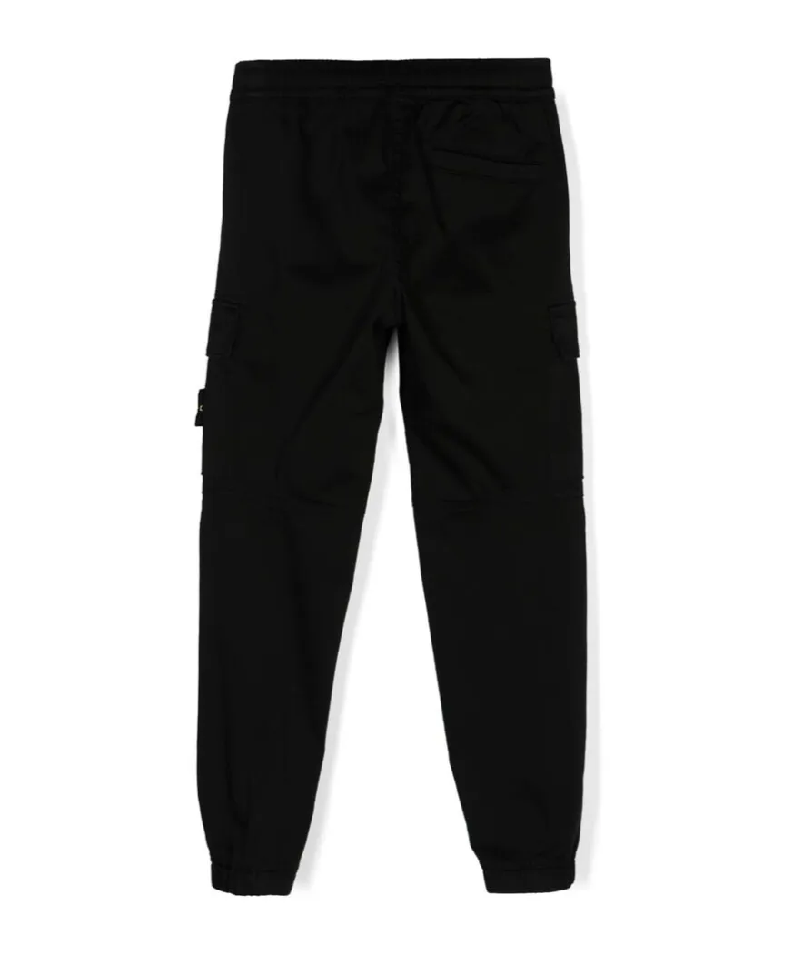 Stone Island Junior Compass-Badge Elasticated Waistband Trousers