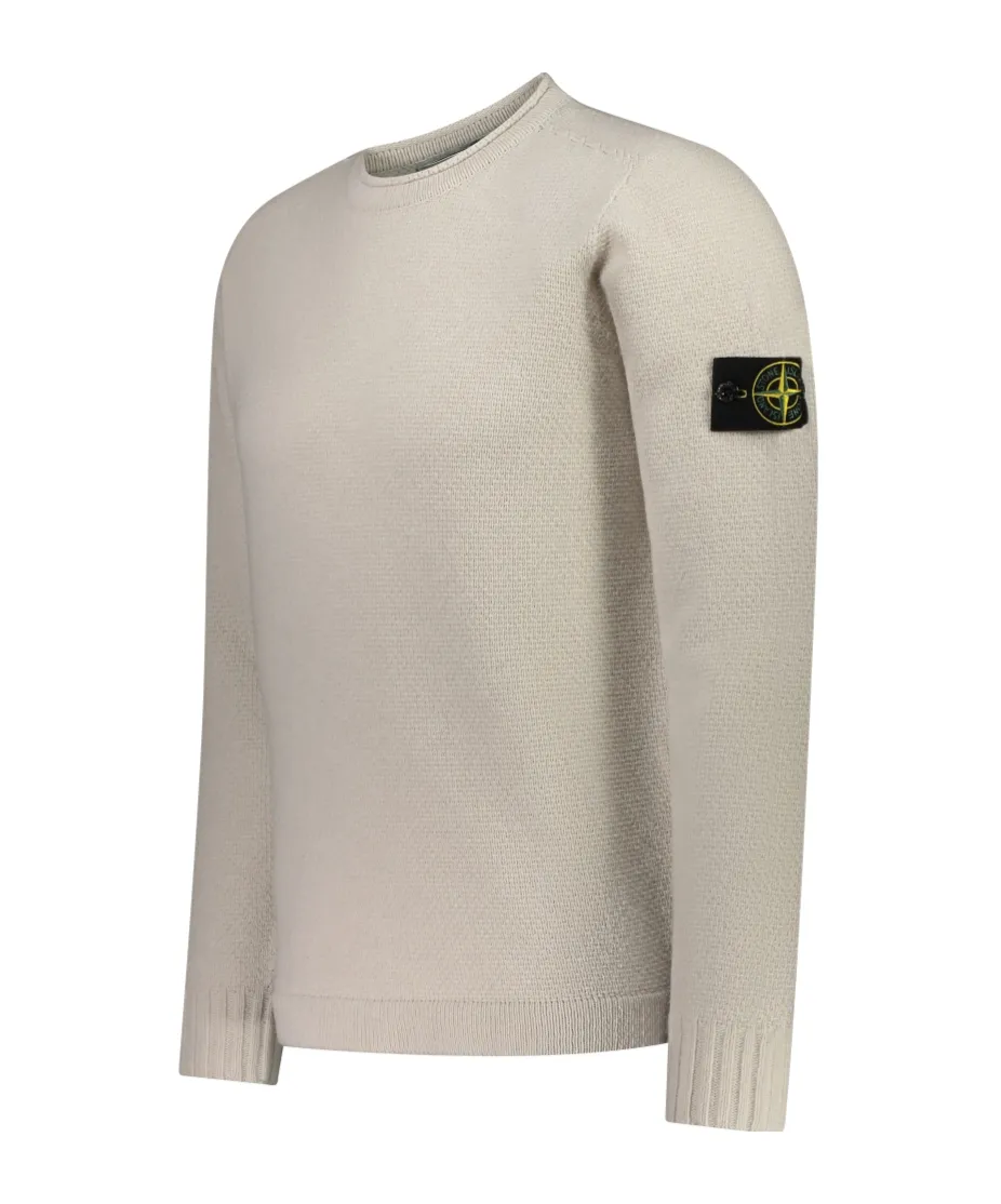 Stone Island Logo Patch Crewneck Jumper