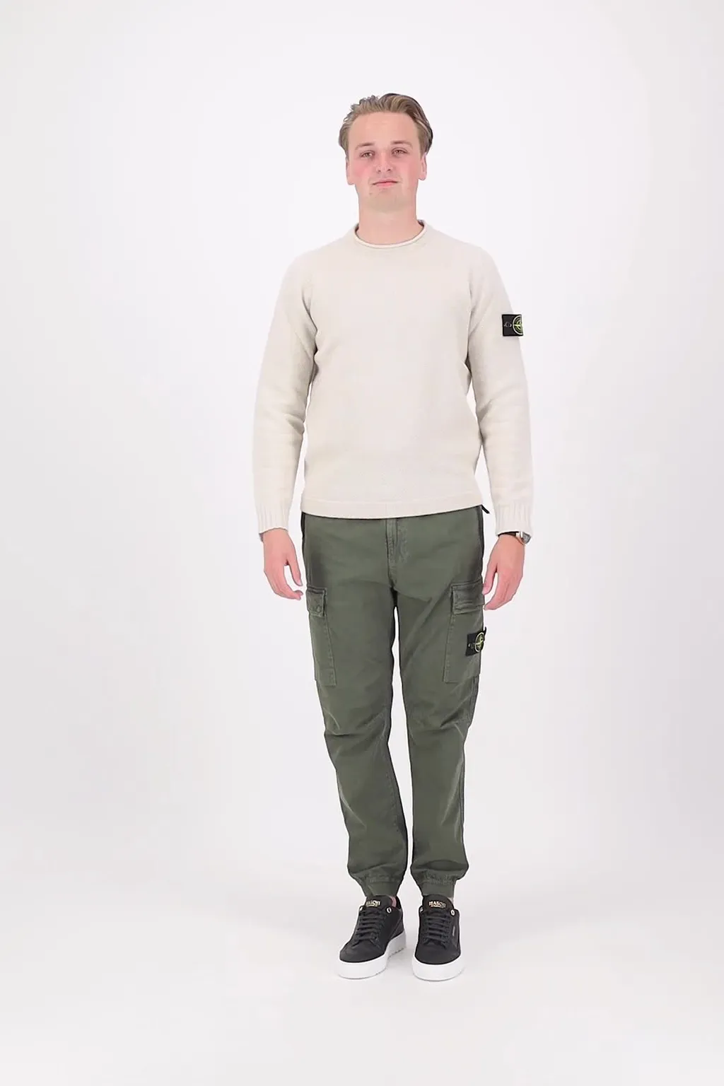 Stone Island Logo Patch Crewneck Jumper