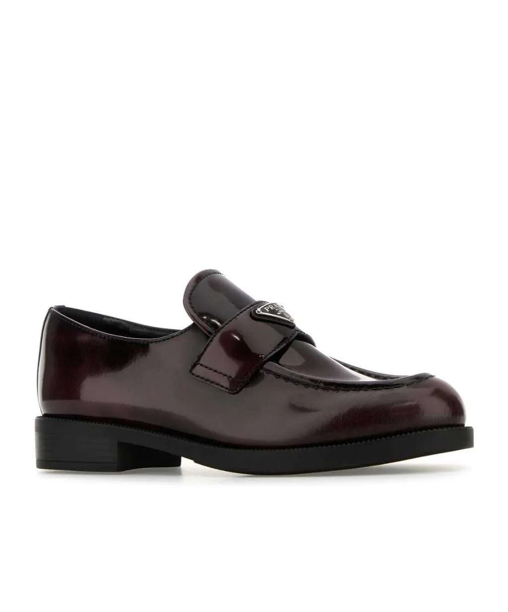 Prada Triangle-Logo Slip-On Loafers