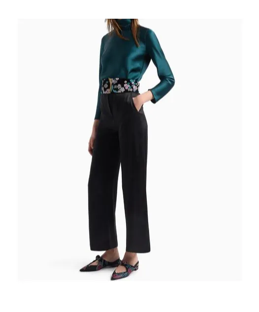 Giorgio Armani Long-Sleeved Satin Blouse