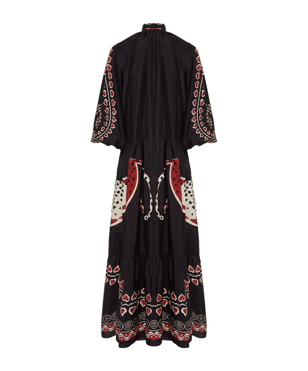 Athena Animal-Print Silk Dress