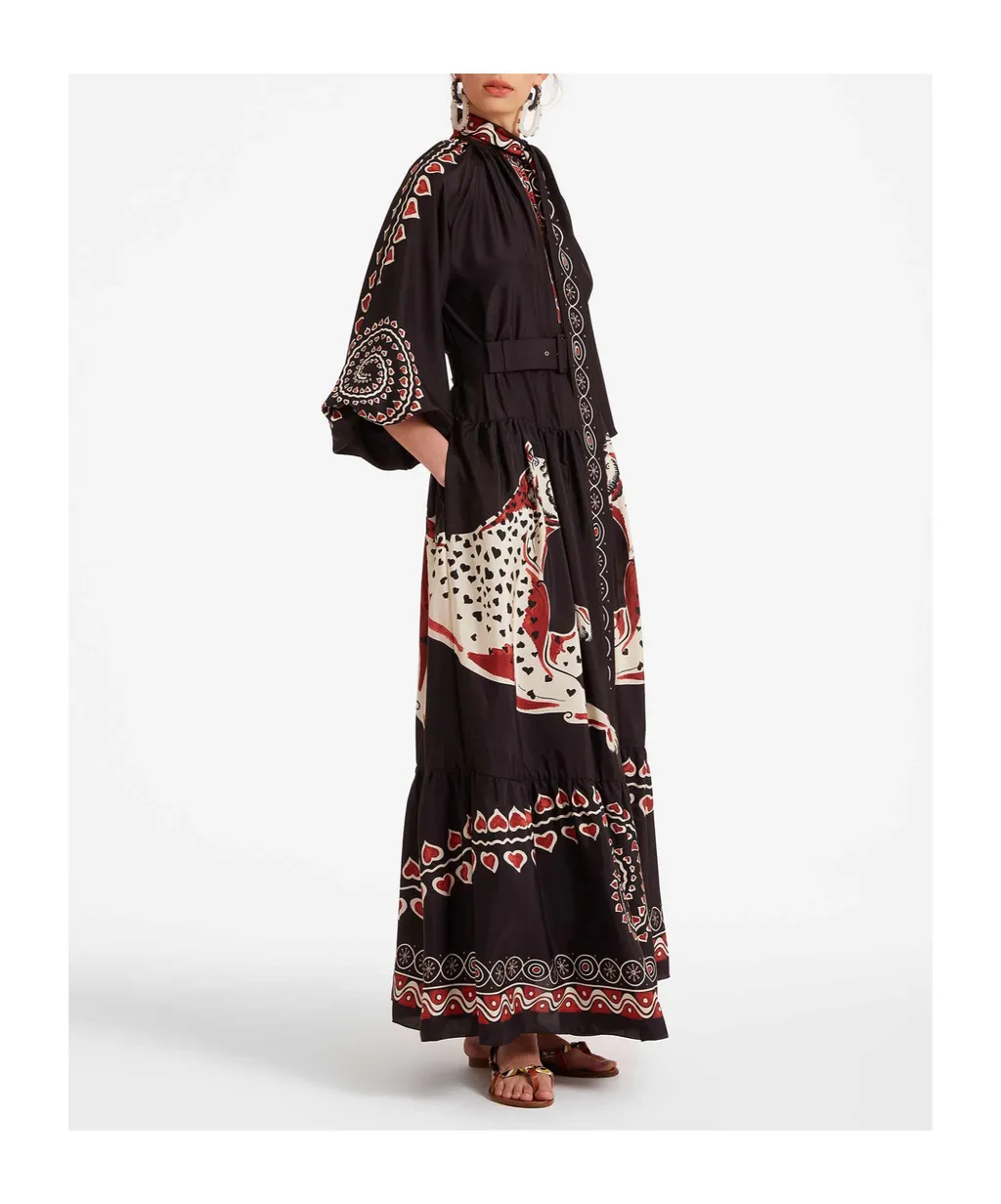 Athena Animal-Print Silk Dress
