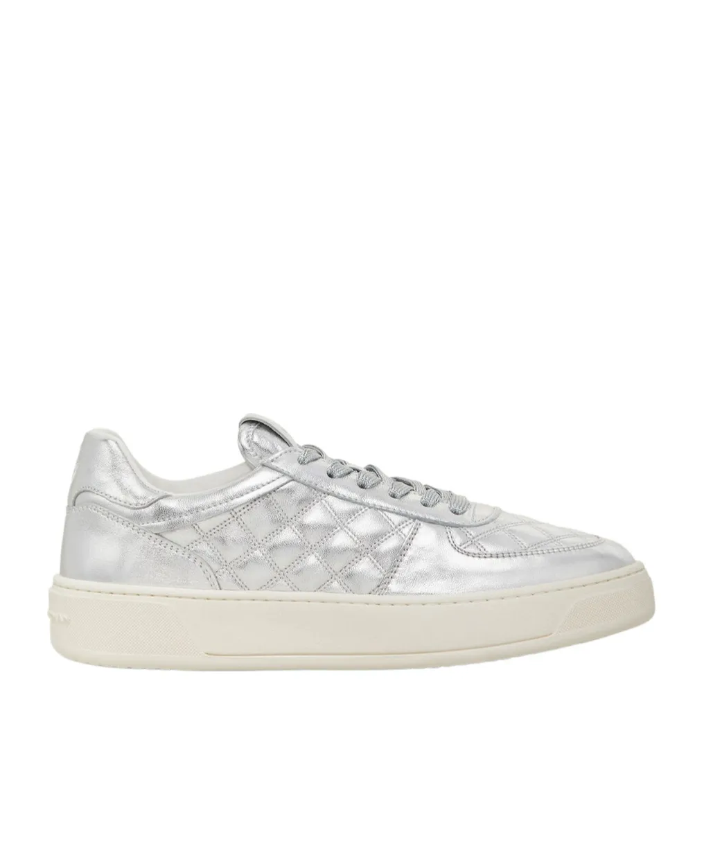 Courtside Sleek Metallic Sneakers
