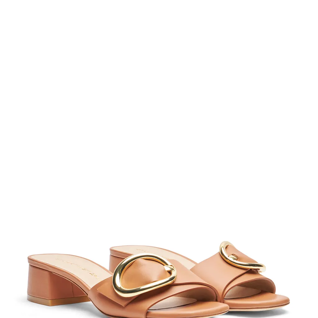 Thick Heeled Flat Slippers