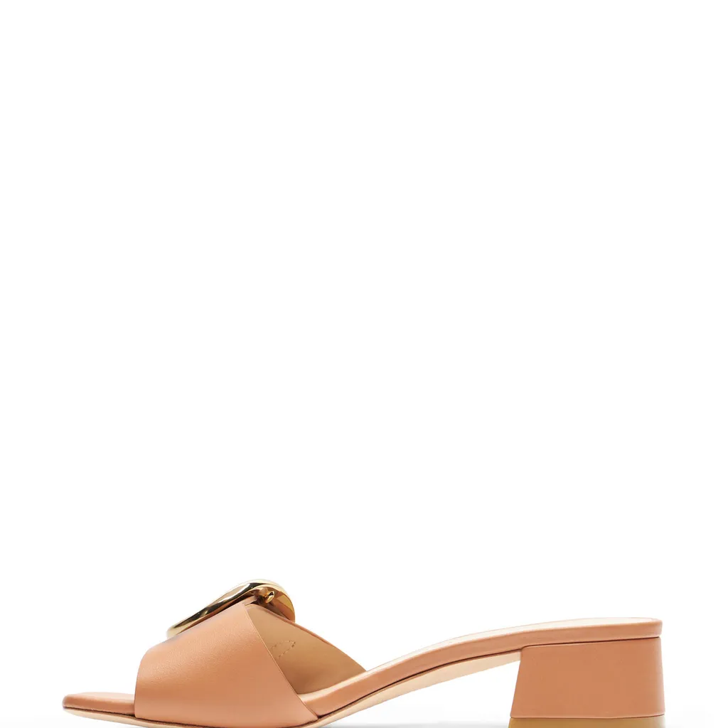 Thick Heeled Flat Slippers