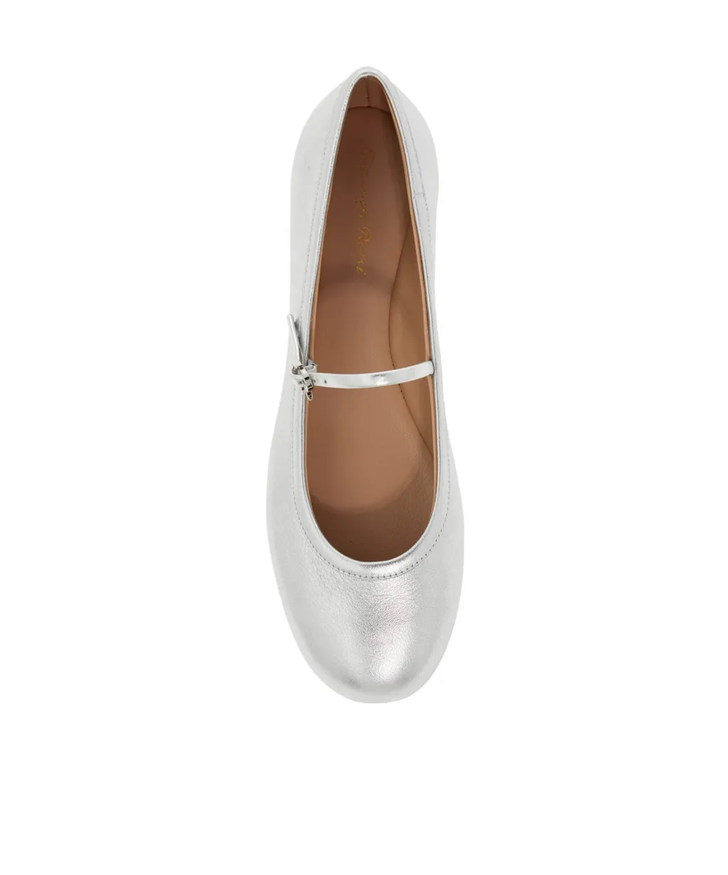 Gianvito Rossi Carla Buckle-Strap Ballerina Shoes
