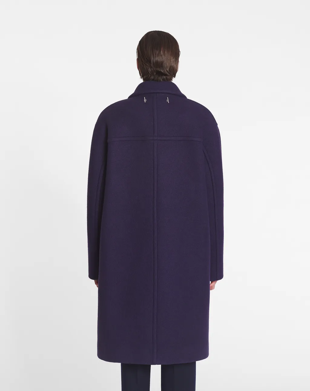 Lanvin Logo Plaque Double-Breasted Coat