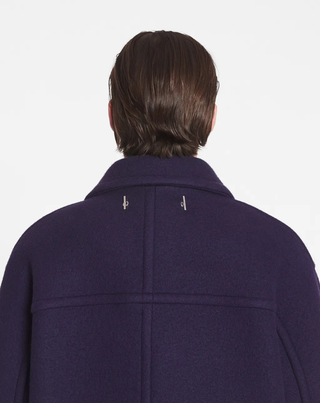 Lanvin Logo Plaque Double-Breasted Coat