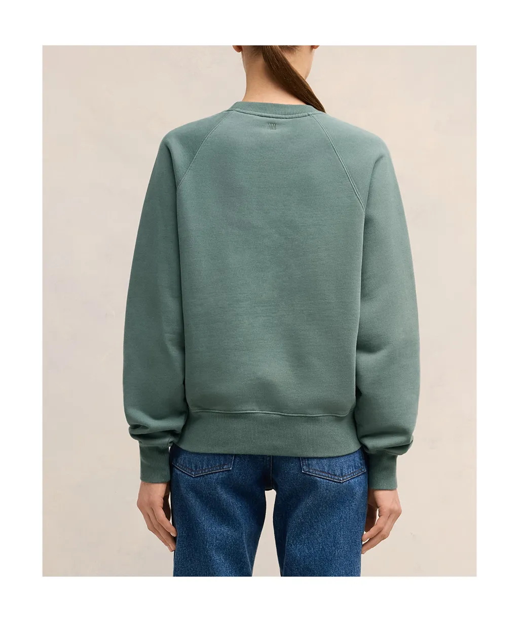 Ami Logo Embroidered Crewneck Sweatshirt