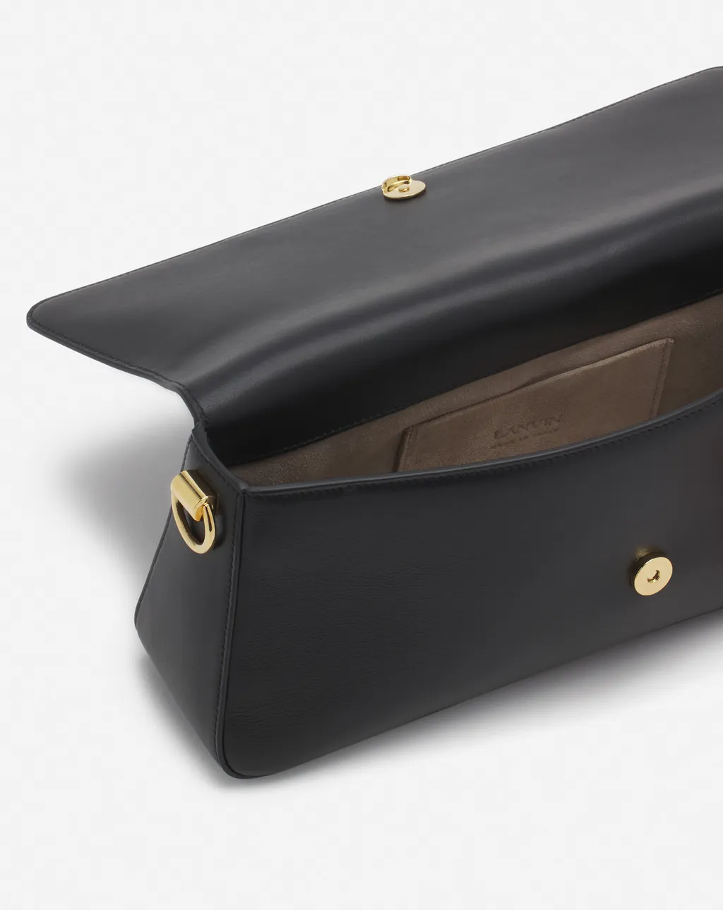 Lanvin Sequence Logo Engraved Shoulder Bag
