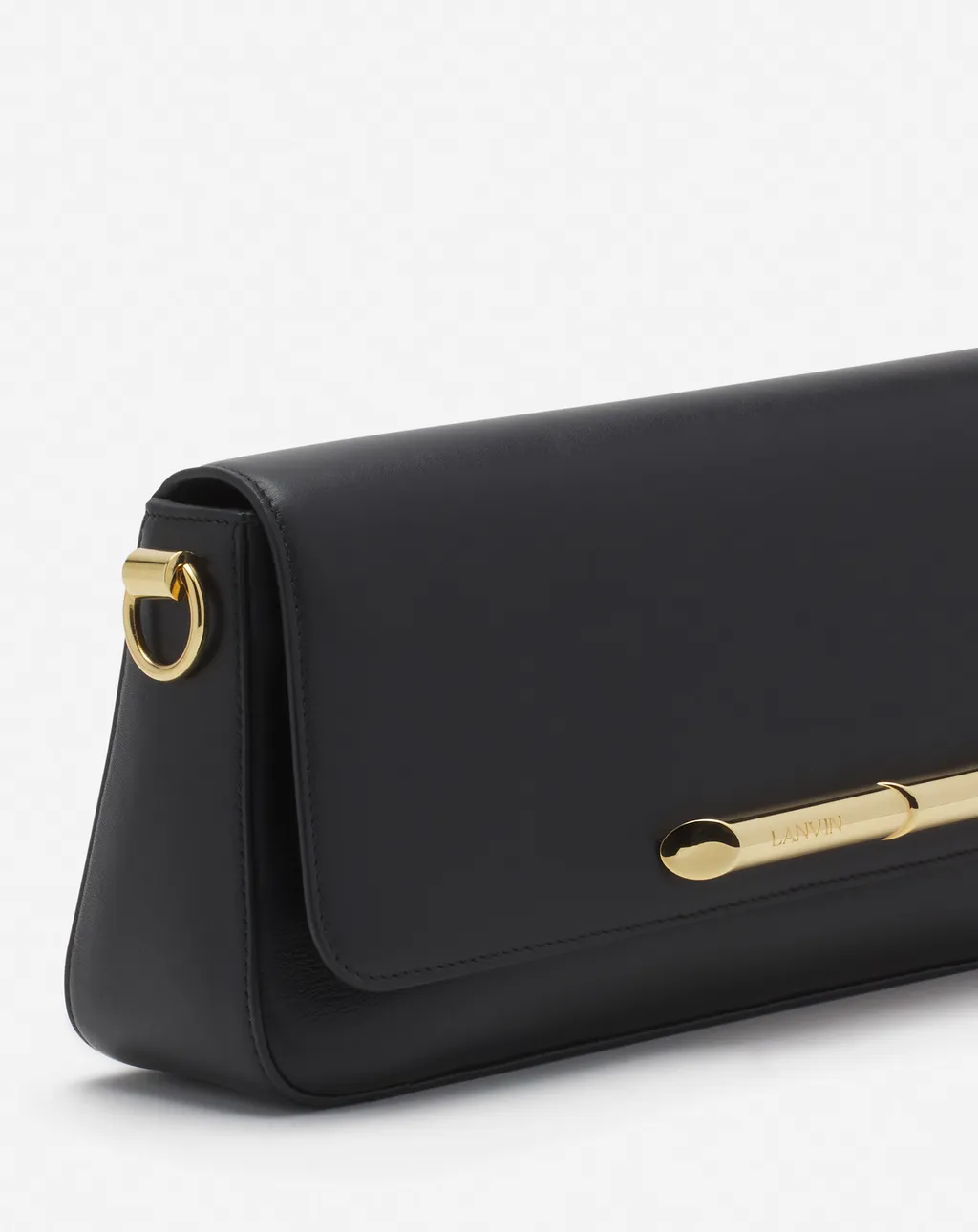 Lanvin Sequence Logo Engraved Shoulder Bag
