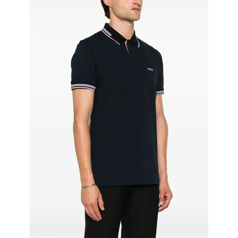 Boss Hugo Boss Logo Embossed Short-Sleeved Polo Shirt