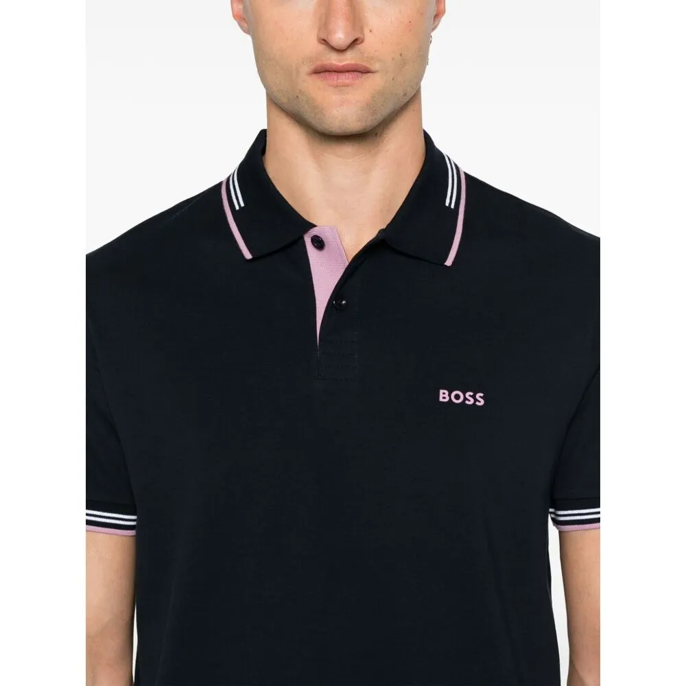 Boss Hugo Boss Logo Embossed Short-Sleeved Polo Shirt