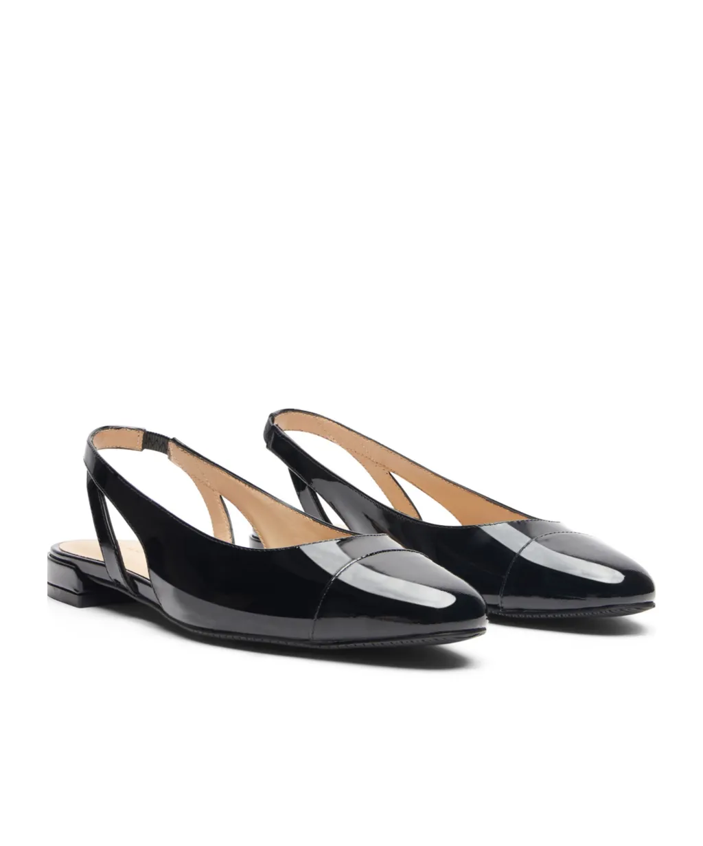 Sleek Slingback Leather Pumps