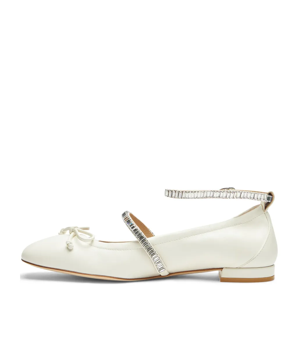 Stuart Weitzman Stefanie Embellished Ballerina Flats