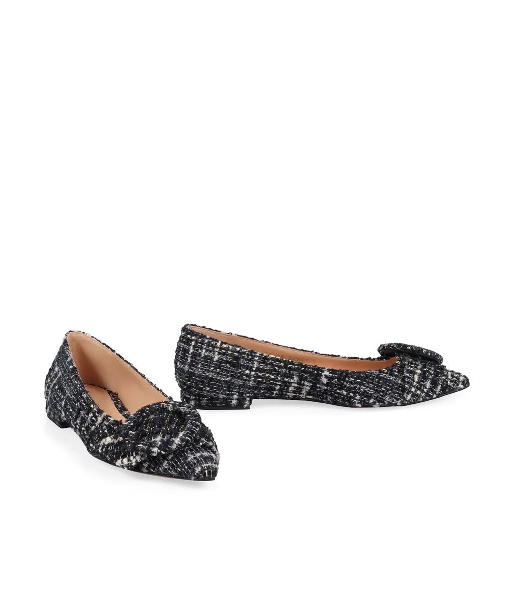 Gianvito Rossi Venezia Pointed Toe Ballet Flats