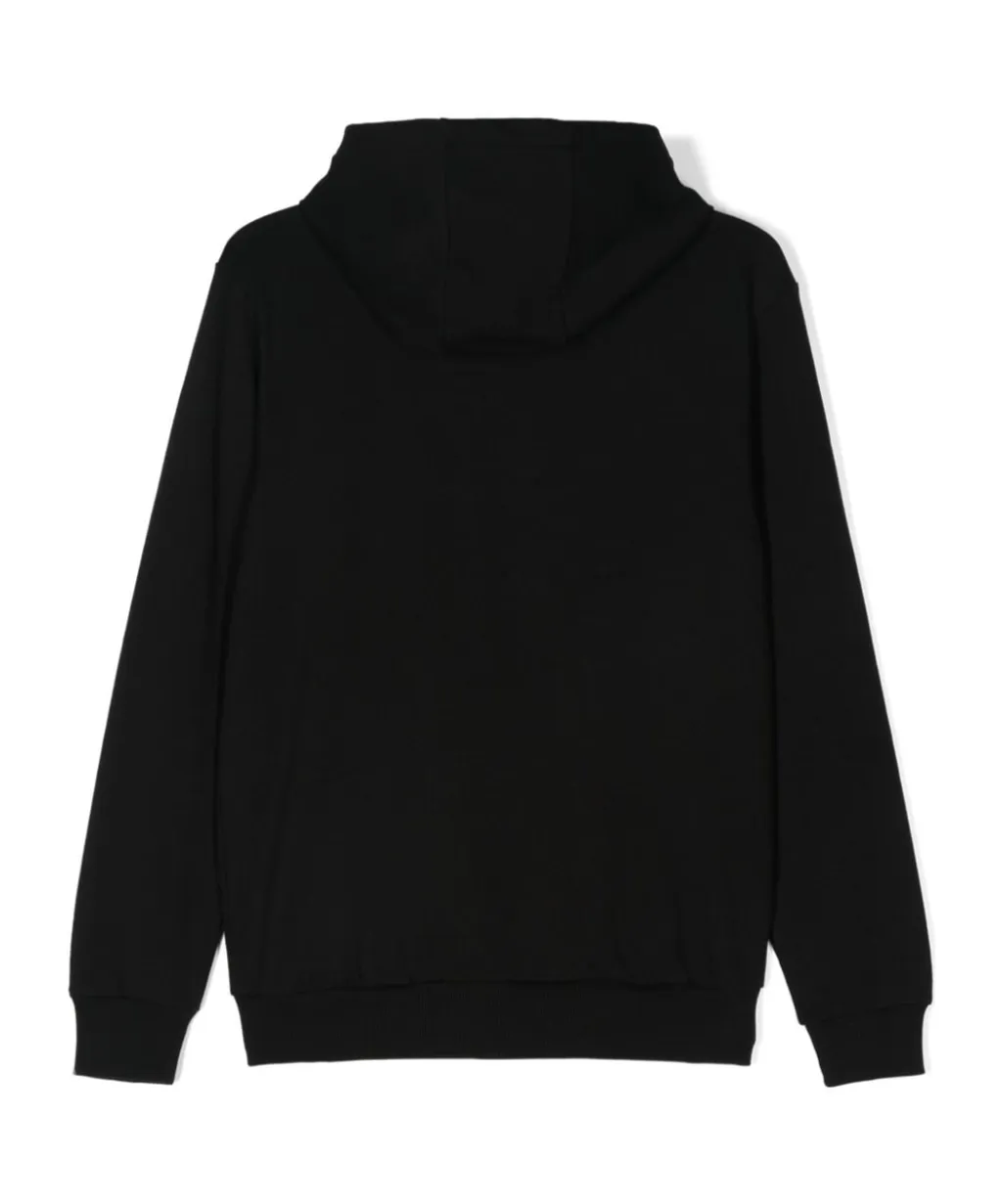 Logo Print Cotton Zip-Up Hoodie
