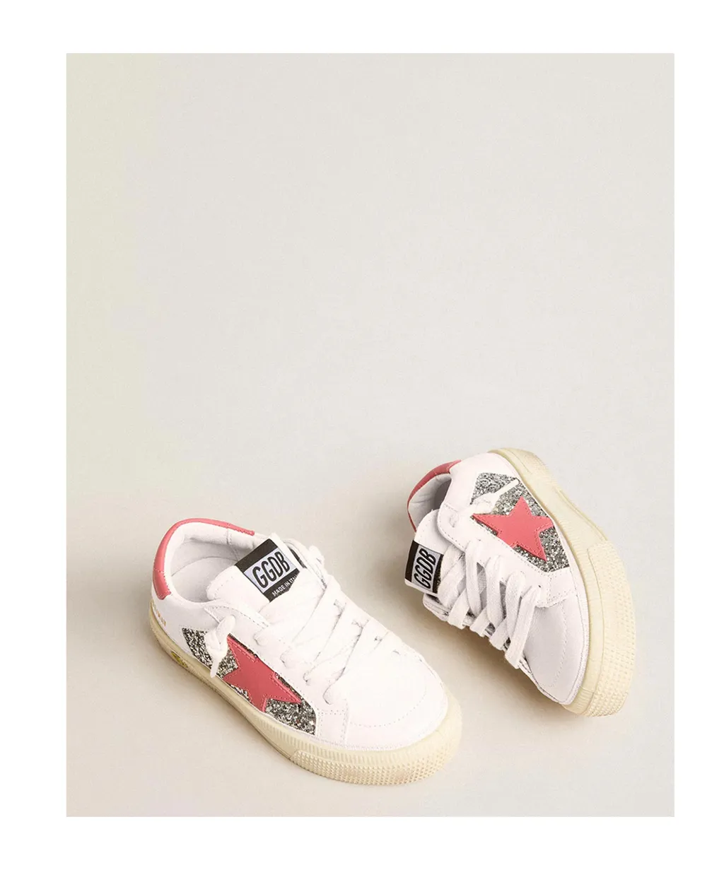 Golden Goose Kids Star Patch Teen May Sneakers