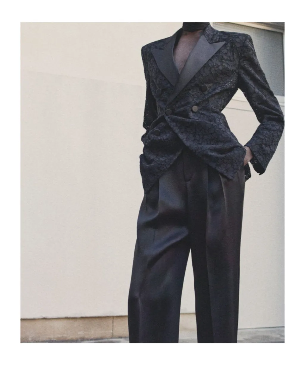 Saint Laurent Double-Breasted Tuxedo Jacket