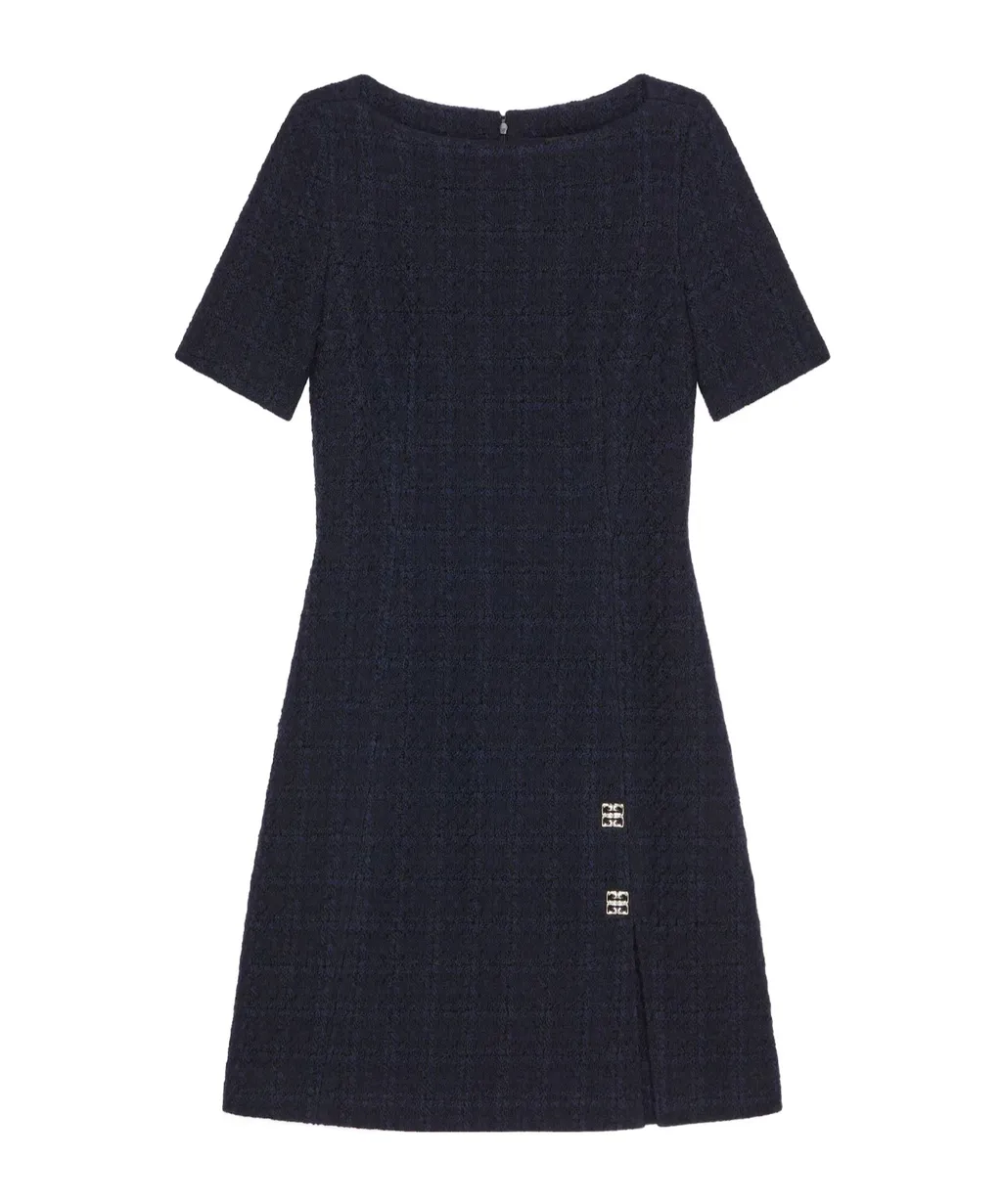 Givenchy 4G Plaque Tweed Dress