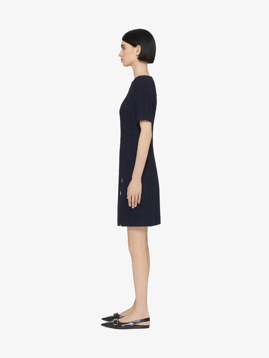 Givenchy 4G Plaque Tweed Dress