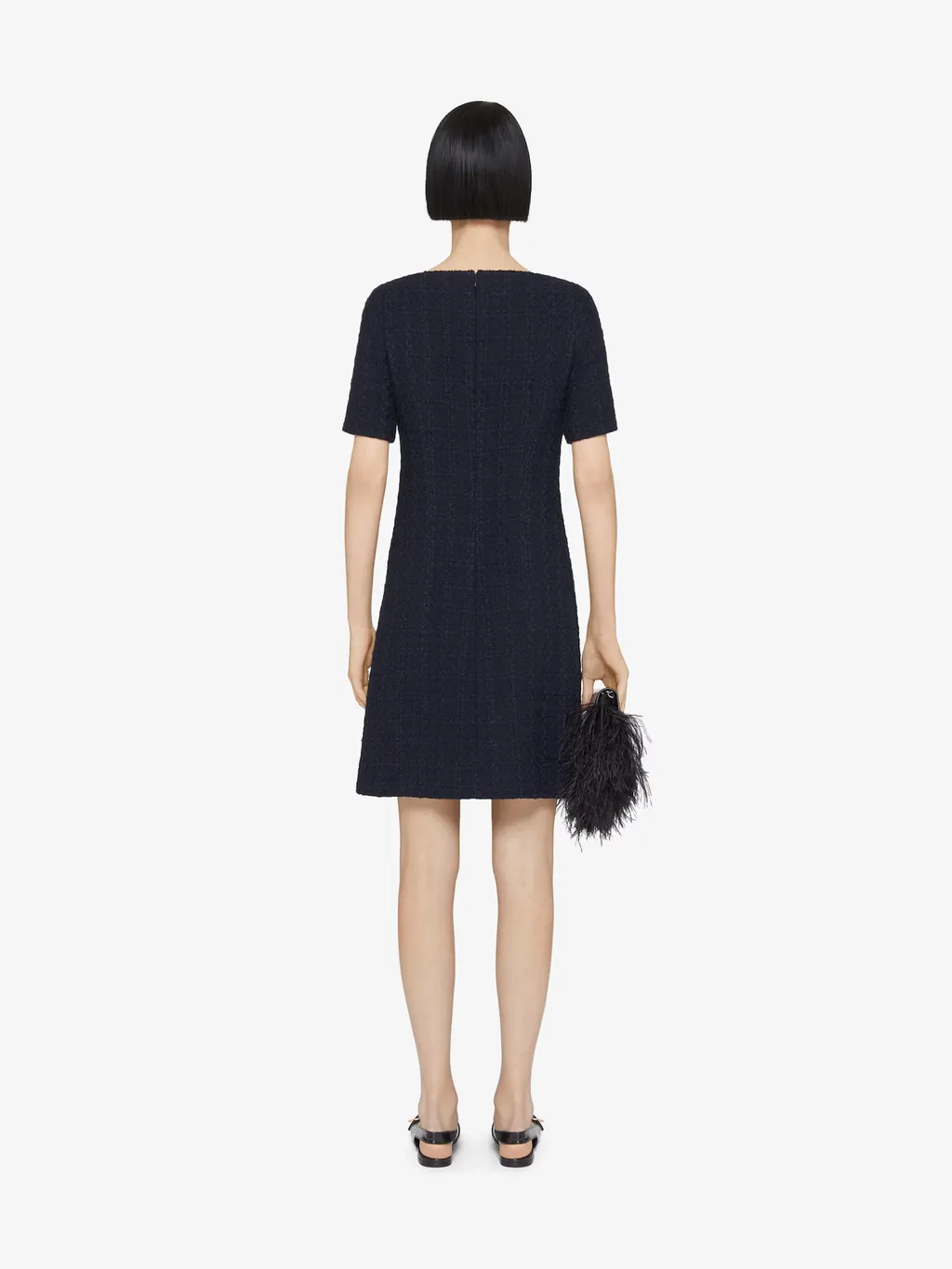 Givenchy 4G Plaque Tweed Dress