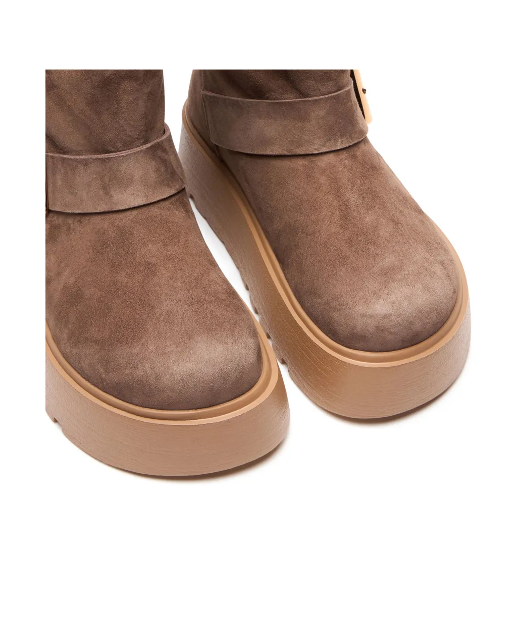Round-Head Short Boots