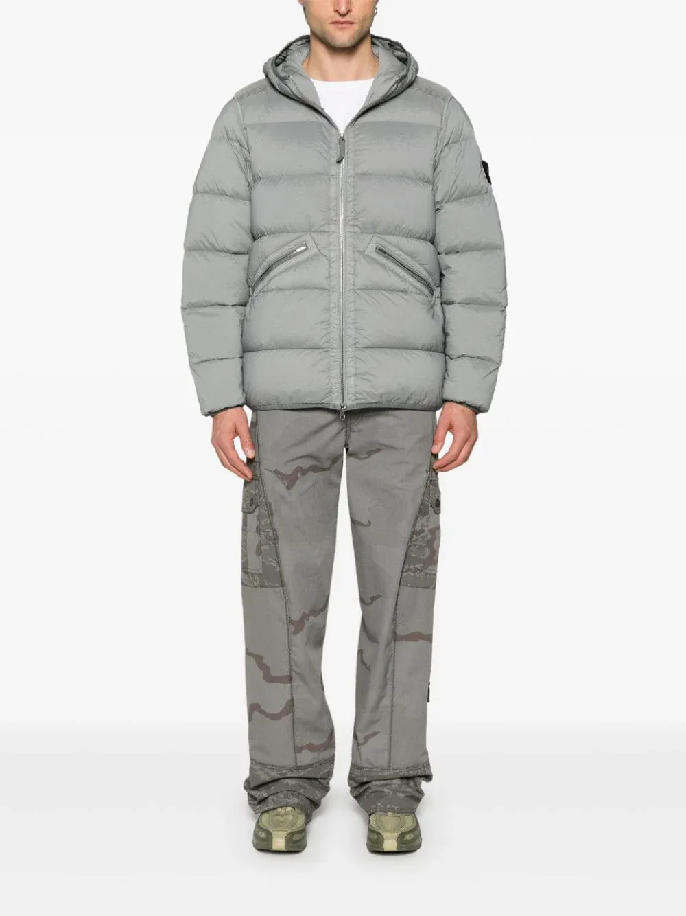 Seamless Hooded Puffer Jacket