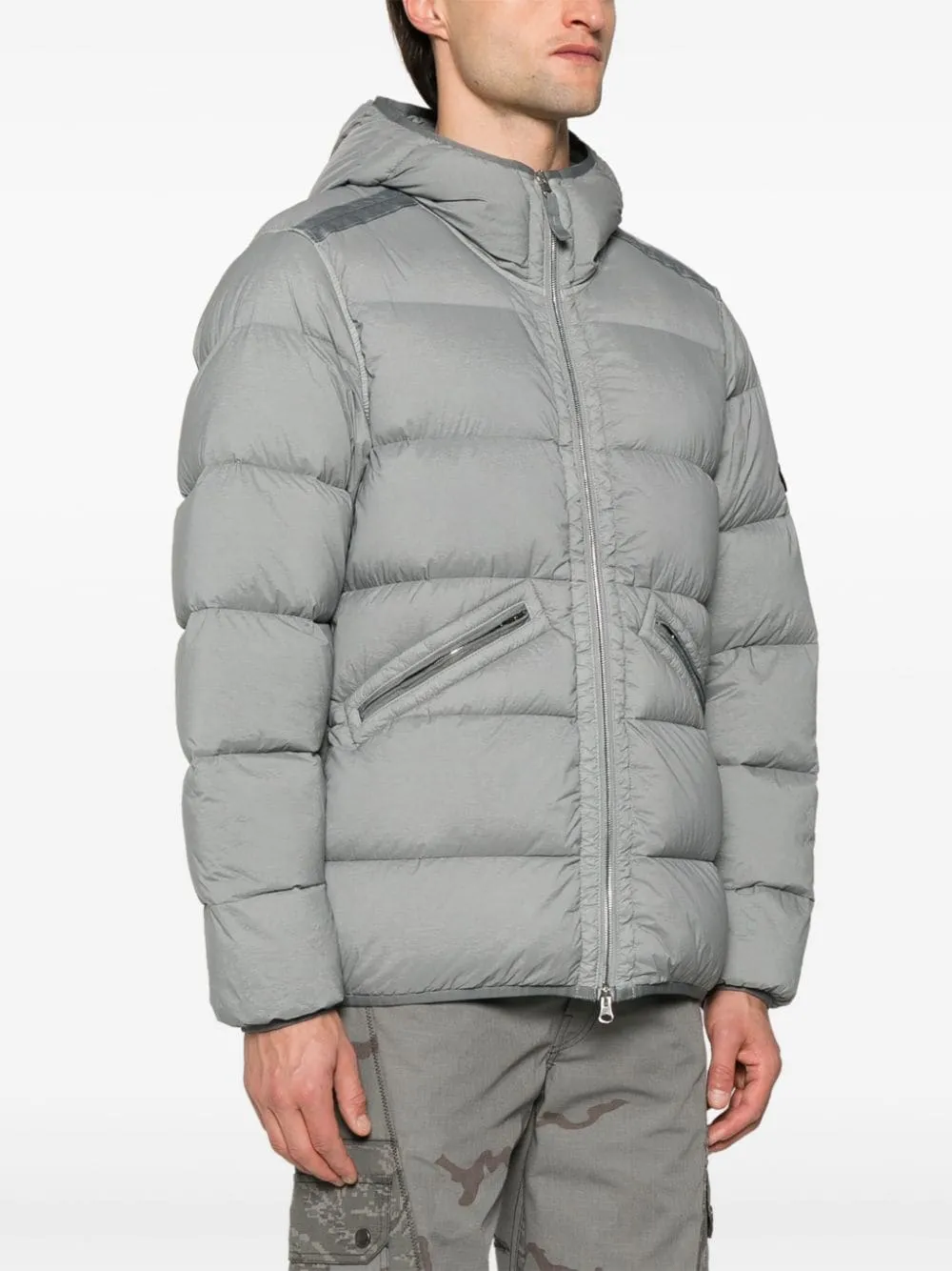 Seamless Hooded Puffer Jacket