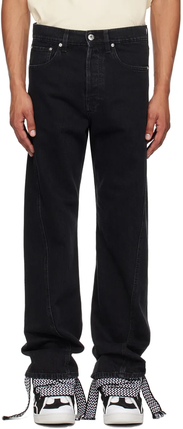 Lanvin Mid-Rise Twisted Jeans