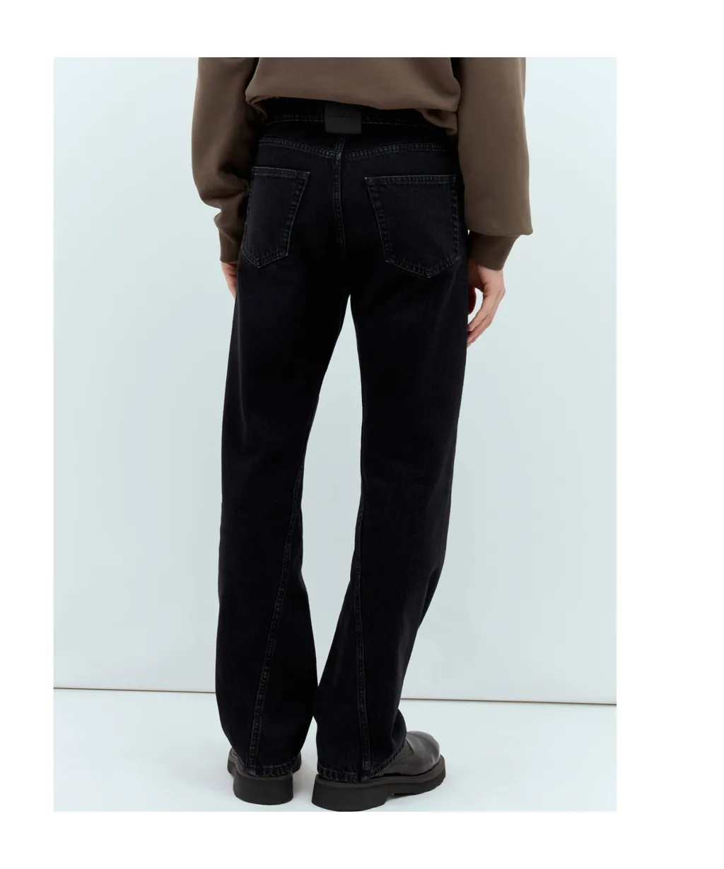 Lanvin Mid-Rise Twisted Jeans