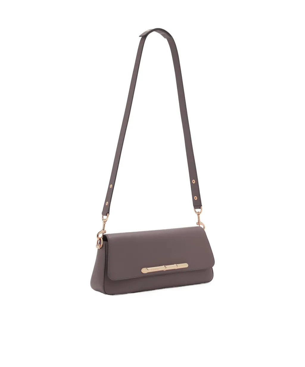Lanvin Sequence Logo Engraved Shoulder Bag