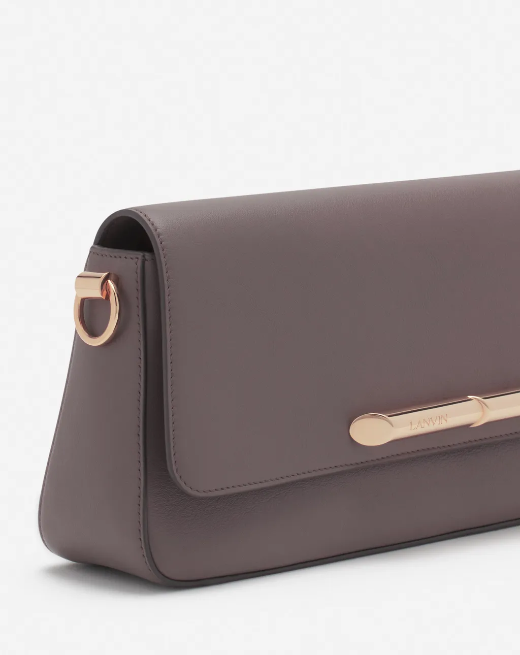 Lanvin Sequence Logo Engraved Shoulder Bag