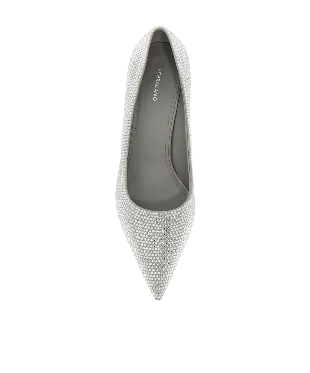 Ferragamo Embellished Pointed Toe Pumps
