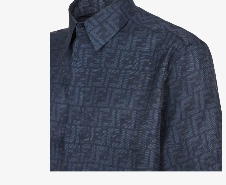 Fendi Allover Logo Printed Buttoned Shirt