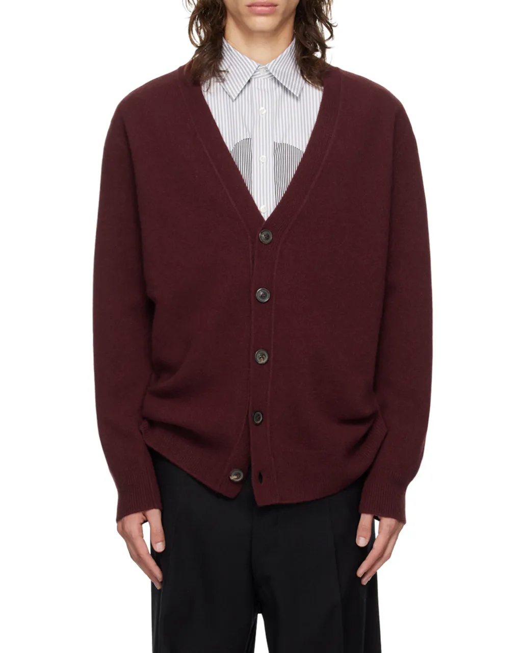 Maison Margiela V-Neck Button-Up Cardigan